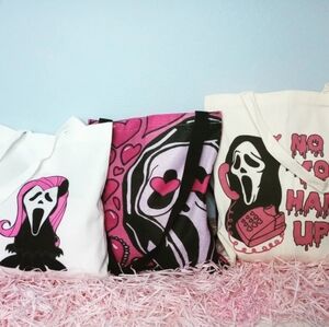 GhostFace Cotton Tote Bags New